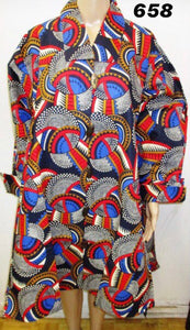 BOLD PRINTS MOD Assorted Short and Long Sleeve Print Swing Jacket/Tunic/Dress