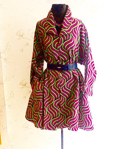 BOLD PRINTS MOD Assorted Short and Long Sleeve Print Swing Jacket/Tunic/Dress
