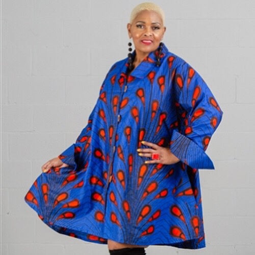 BOLD PRINTS MORGANS(2) Print Swing Jacket/Tunic/Dress and Headwrap