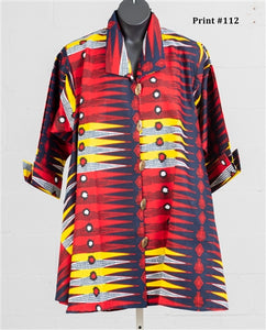 BOLD PRINTS MOD Assorted Short and Long Sleeve Print Swing Jacket/Tunic/Dress