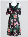 Load image into Gallery viewer, SUMMER DRESSES 6 Easy Feminine Floral Print Cold Shoulder Dress
