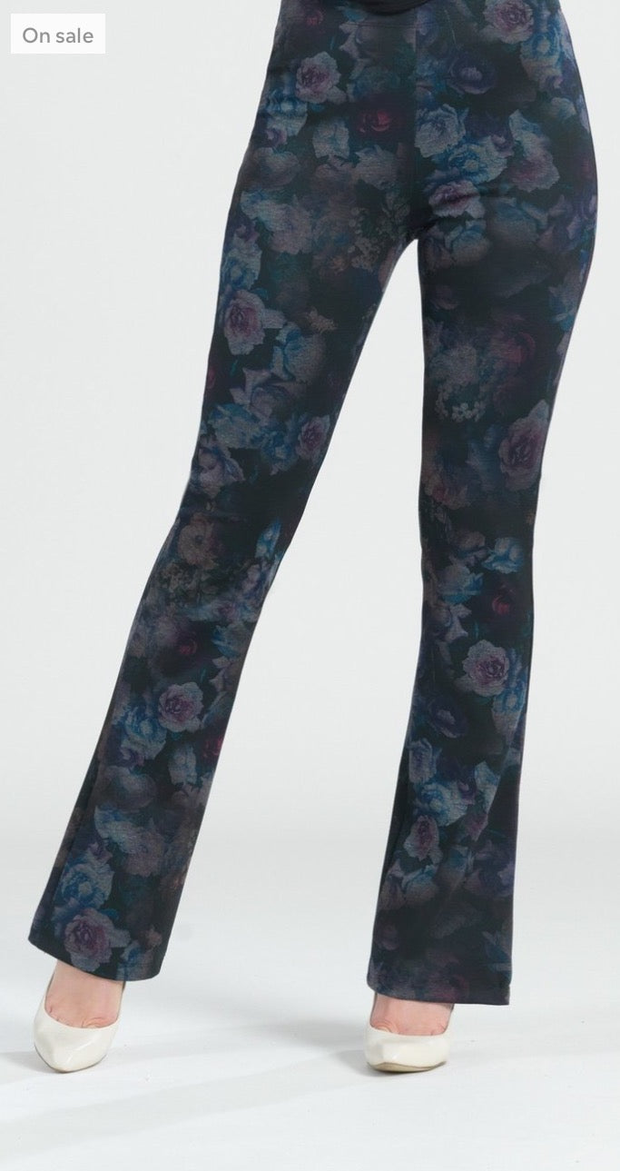 CLARA SUNWOO Special SALE #5 SoftKnit Ponte Print Slim Leg Pant. FINAL SALE